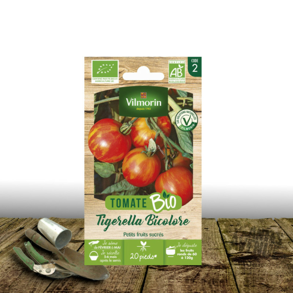 Graines de tomate tigerella - sans traitement - vilmorin sachet