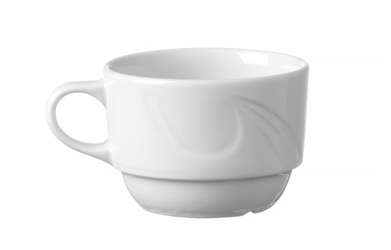 Tasse à café porcelaine décorée 0,17l ø 80 mm - lot de 12 - hendi