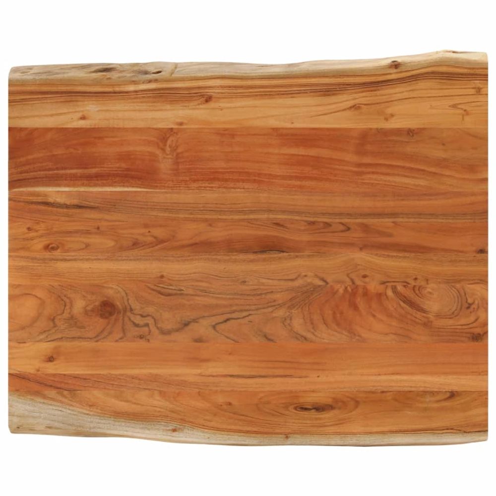 Dessus de table 90x80x3,8 cm rectangulaire bois massif d'acacia