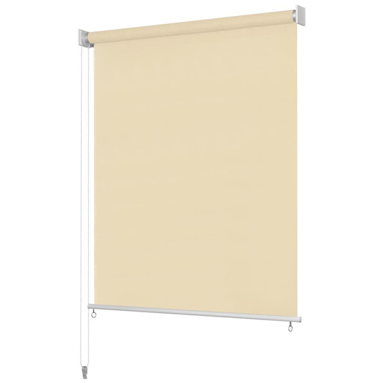 Store roulant d'extérieur crème 80x140 cm pehd