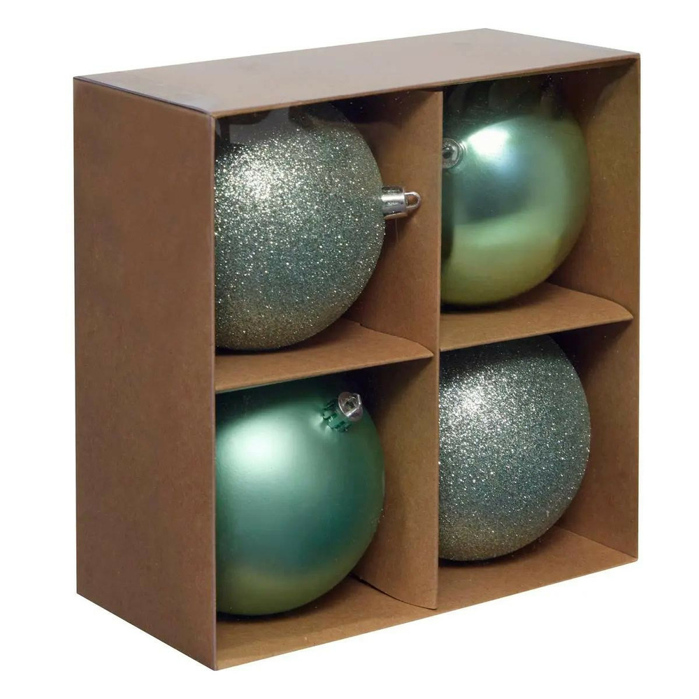Lot de 4 boules de noël 