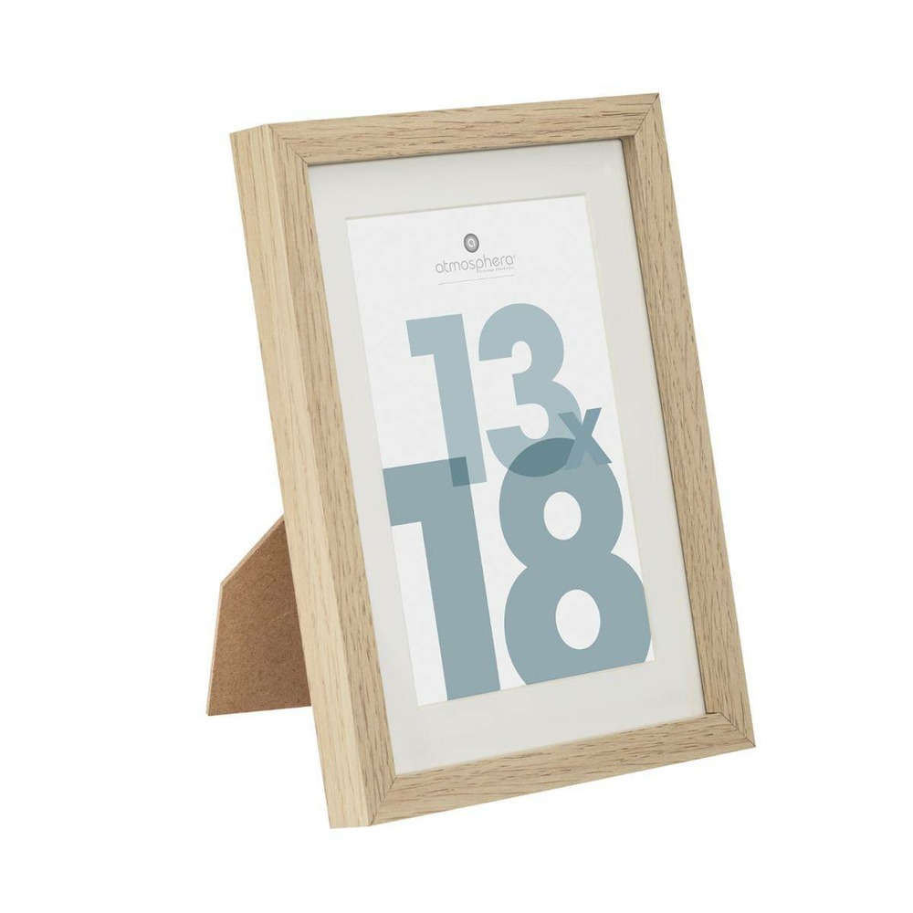 Cadre photo manu - bois et verre - 13x18 cm