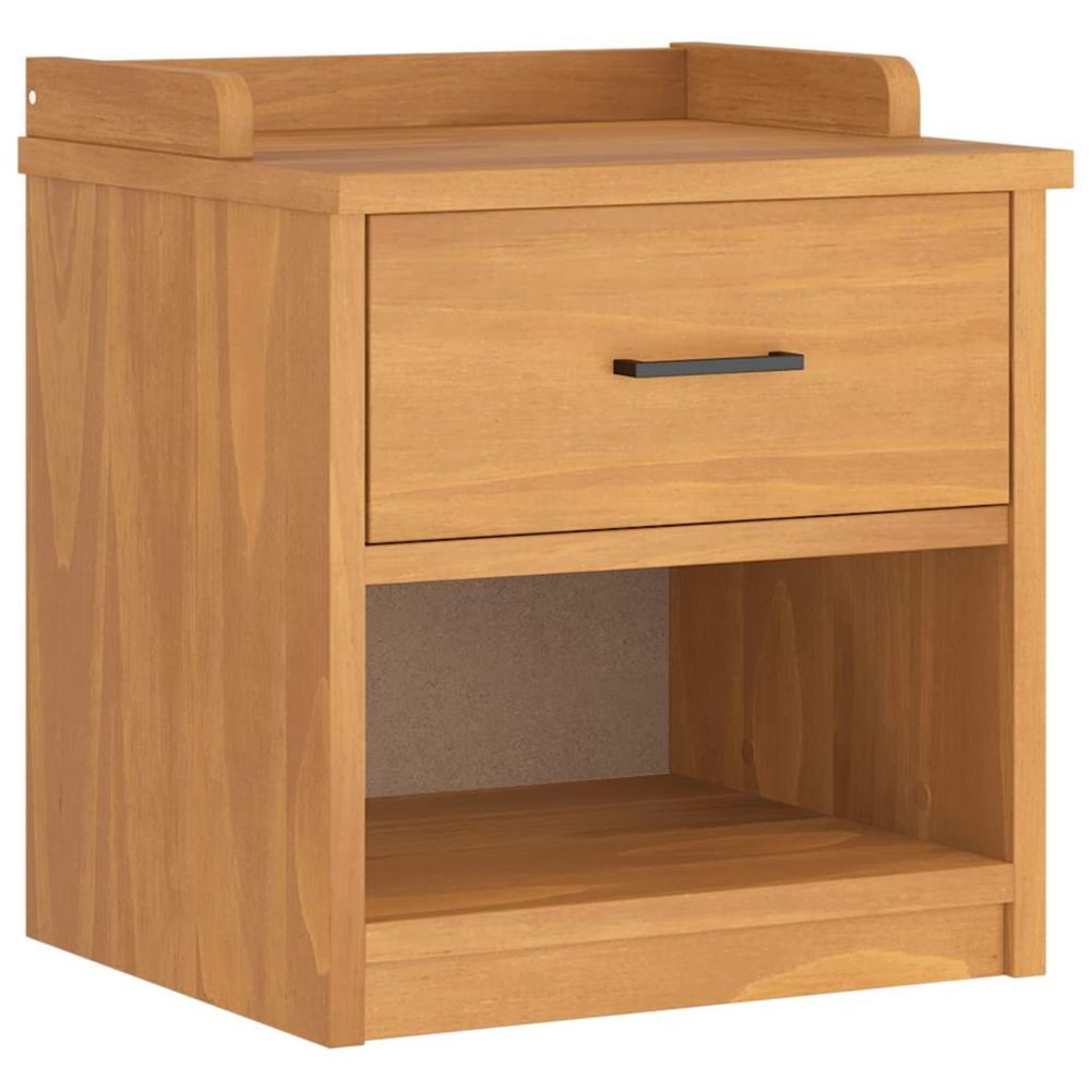 Banc de couloir sandnes 45x40x50 cm bois de pin massif
