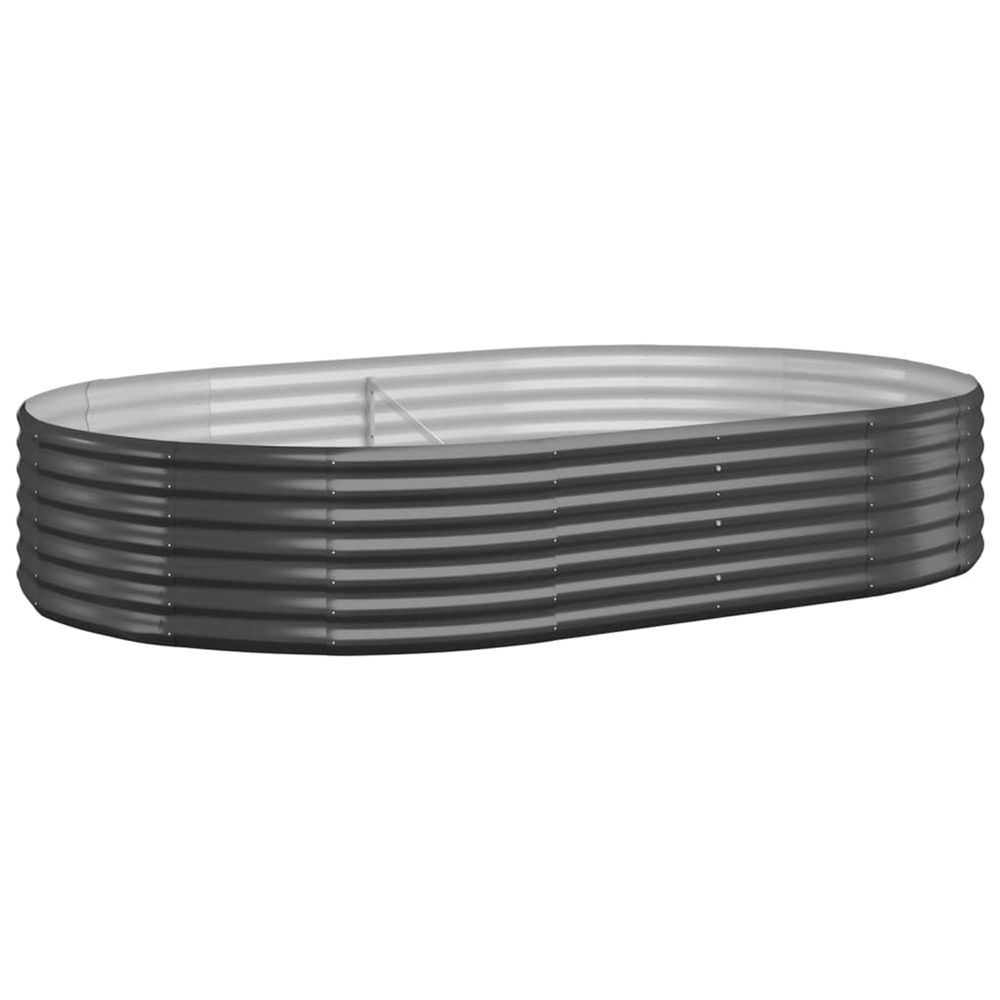 Lit surélevé de jardin acier galvanisé anthracite