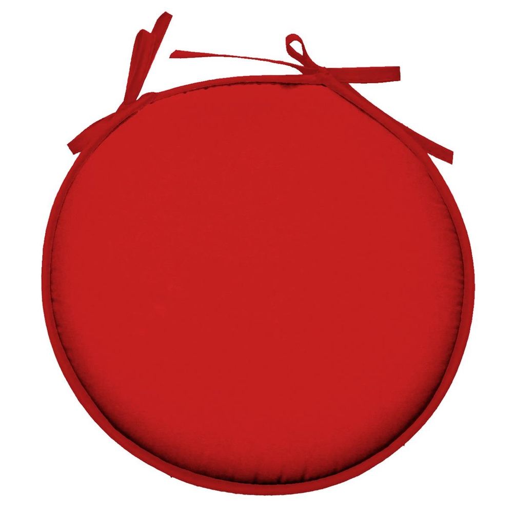 Galette ronde en polyester couleur uni