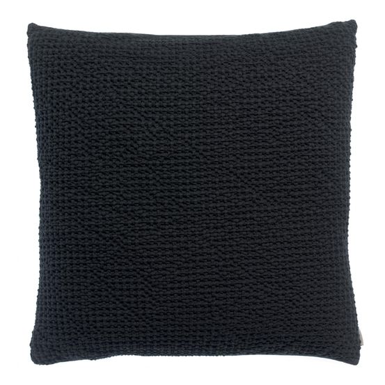 Coussin stonewashed maia caviar 45 x 45 cm