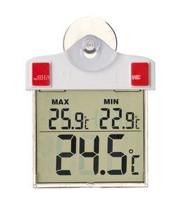 Thermomètre numérique de fenêtre 13 x 10 x 3 cm