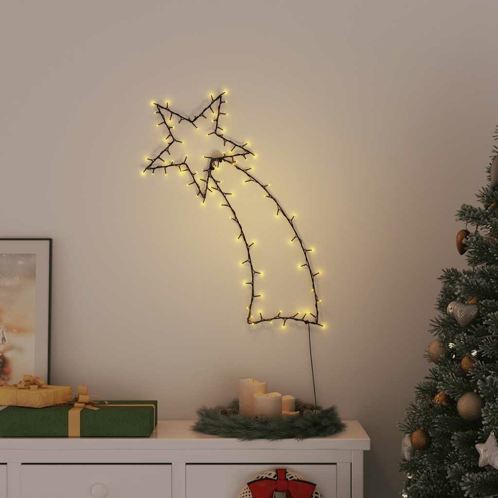 Lumières de noël silhouette d'étoile filante 115 led