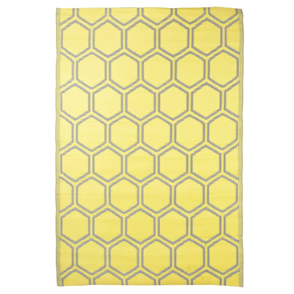 Tapis d'extérieur 182x122 cm nid d'abeilles