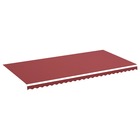 Tissu de remplacement pour auvent bordeaux rouge 6x3 m