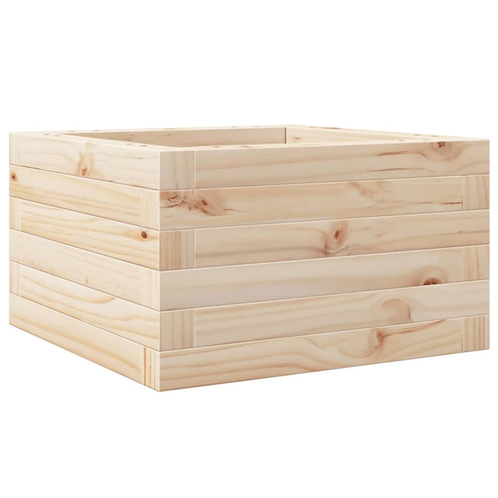 Jardinière 40x40x23 cm bois de pin massif