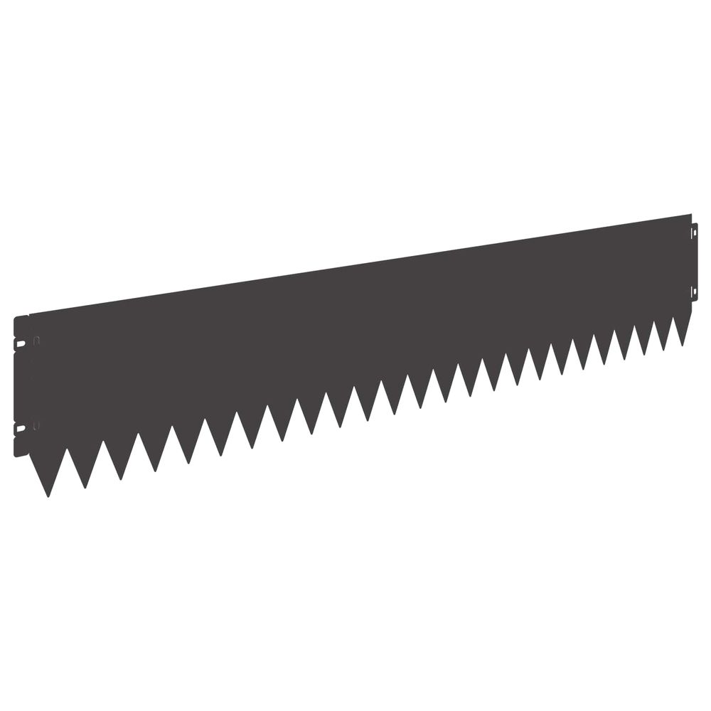 Bordure de pelouse avec bord supérieur plié 20 pc 103 x 20 cm