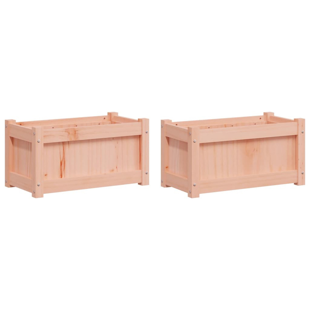 Jardinière d'extérieurs 2 pcs bois massif douglas