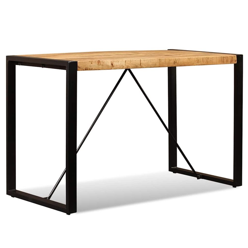 Table à manger bois de manguier brut 120 cm
