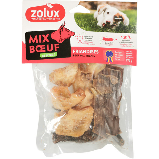 Friandises naturelles mix au bœuf 190 g pour chien