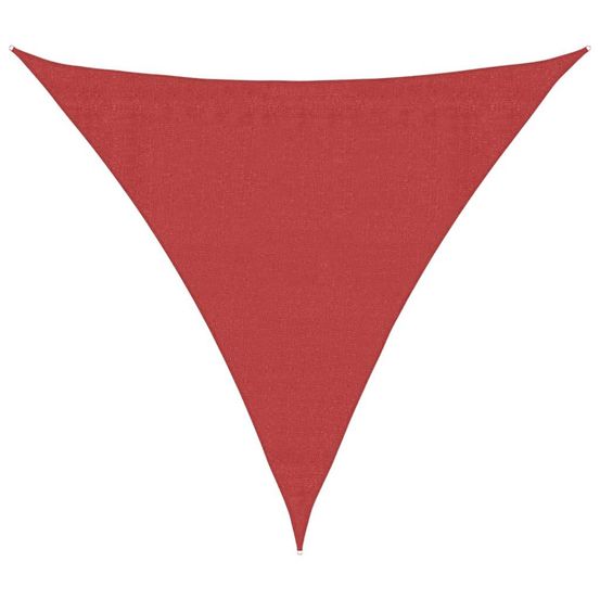 Voile d'ombrage 160 g/m² rouge 3x3x3 m pehd