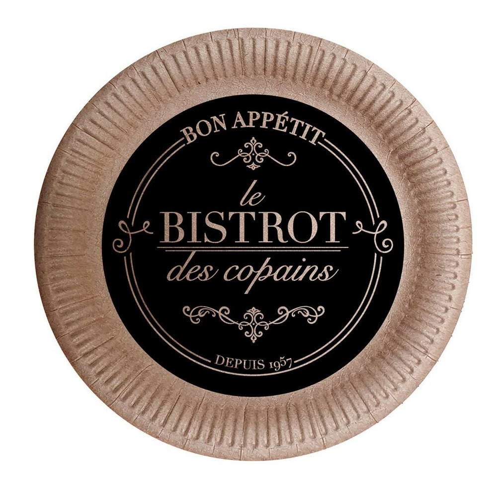 Lot de 10 assiettes en carton 