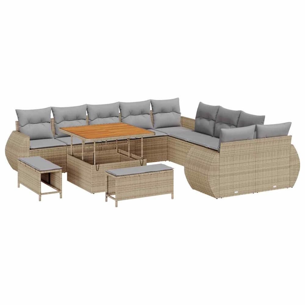 Ensemble de canapé de jardin 13 pc 13-nombre de places