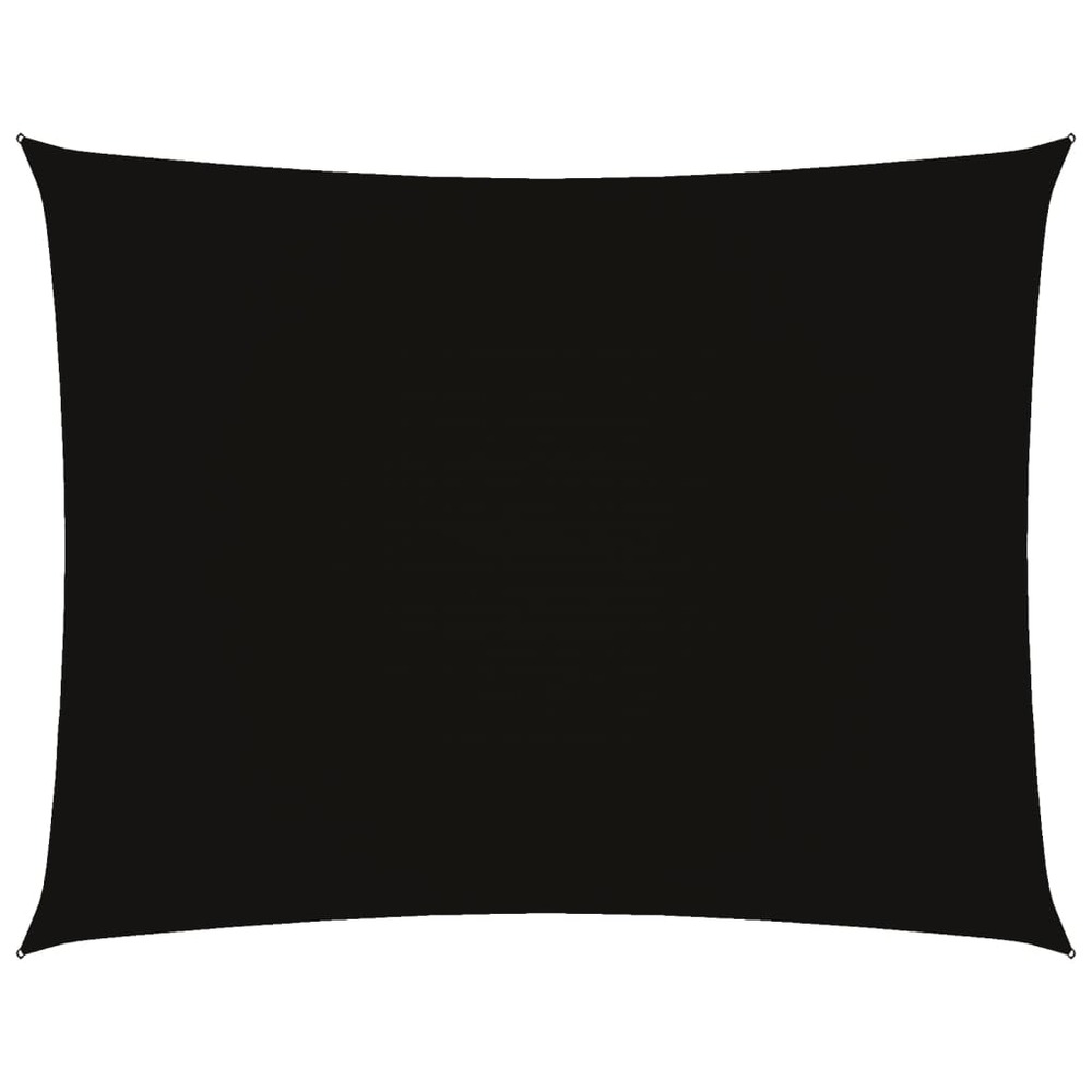 Voile de parasol tissu oxford rectangulaire 3x4,5 m noir