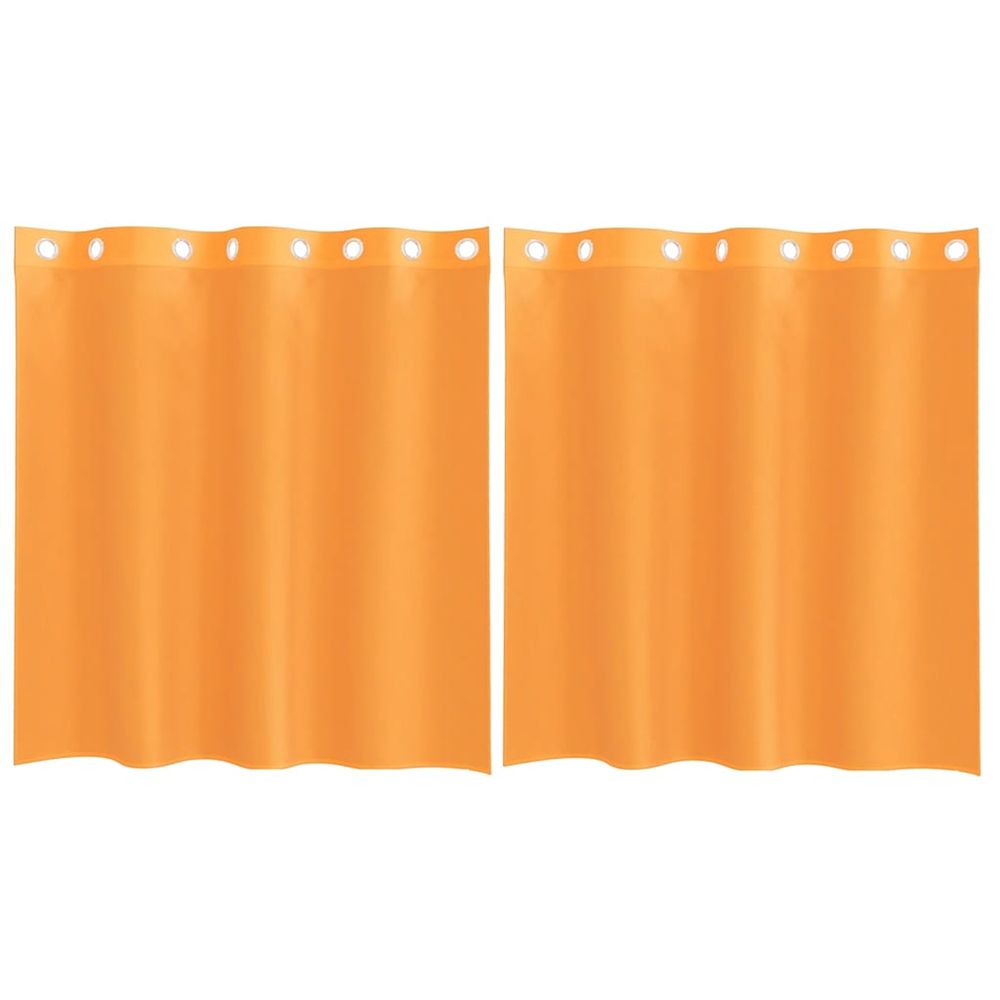 Rideaux en voile avec œillets 2 pcs orange 140x140 cm