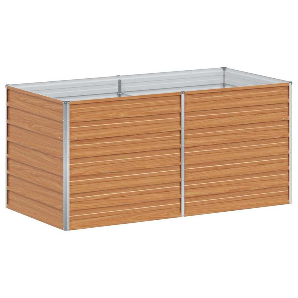 Jardinière d'extérieur surélevée marron clair 160 x 80 x 77 cm