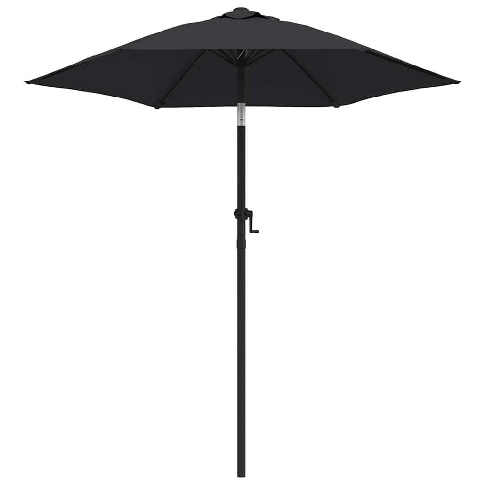 Parasol noir 200x224 cm aluminium