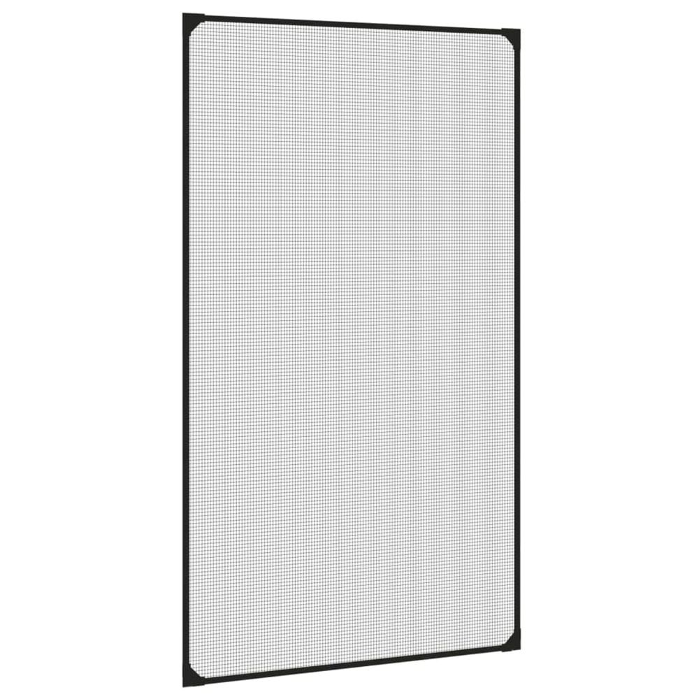 Moustiquaire magnétique pour fenêtres anthracite 80x140 cm