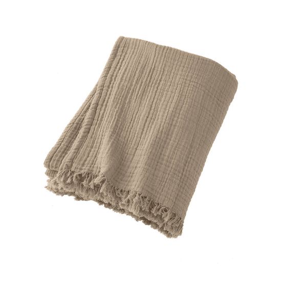 Plaid quadruple gaze de coton gaia