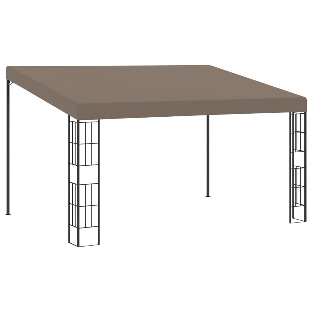 Belvédère mural 4x3 m taupe tissu