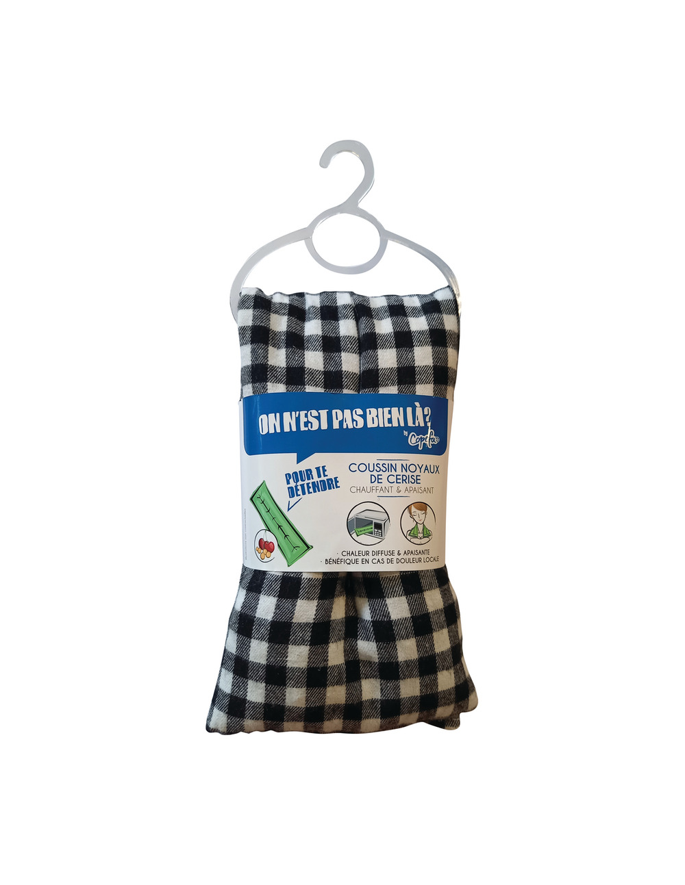 Bouillotte coussin noyaux de cerises - copefa