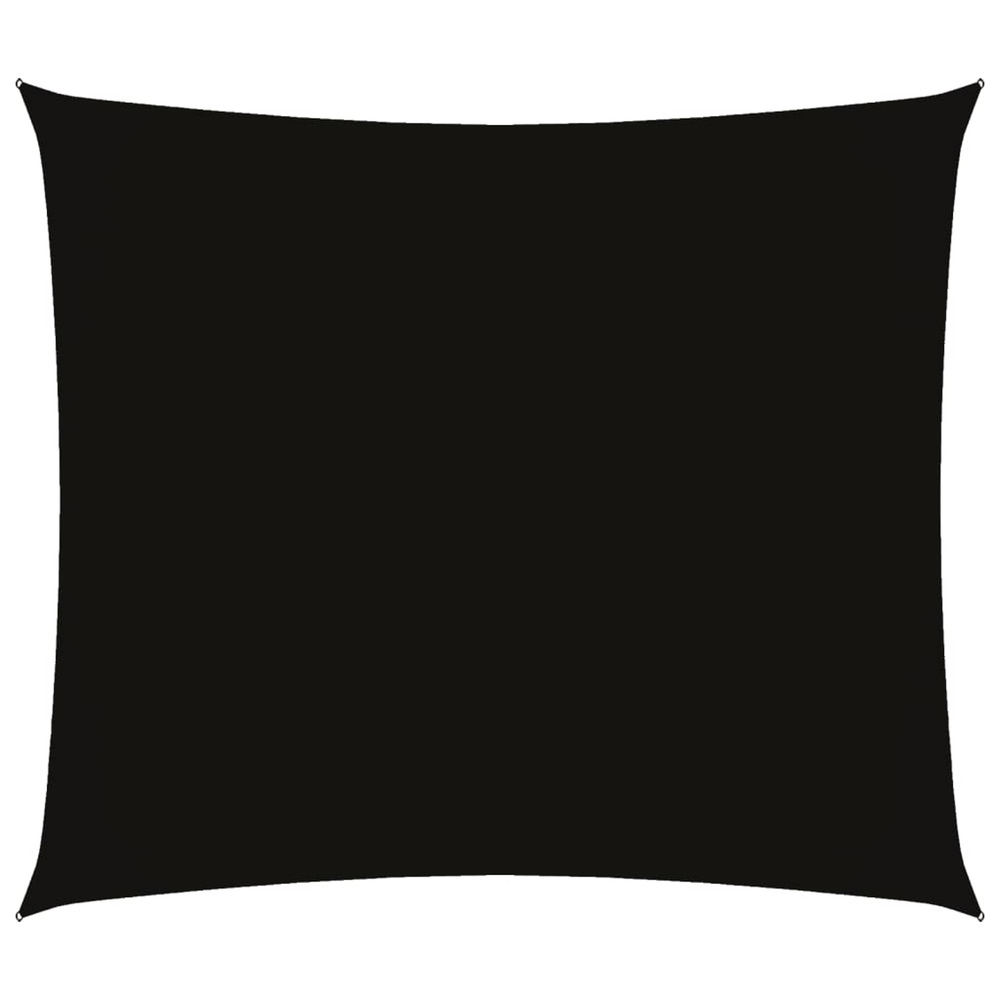 Voile de parasol tissu oxford rectangulaire 2,5x3 m noir