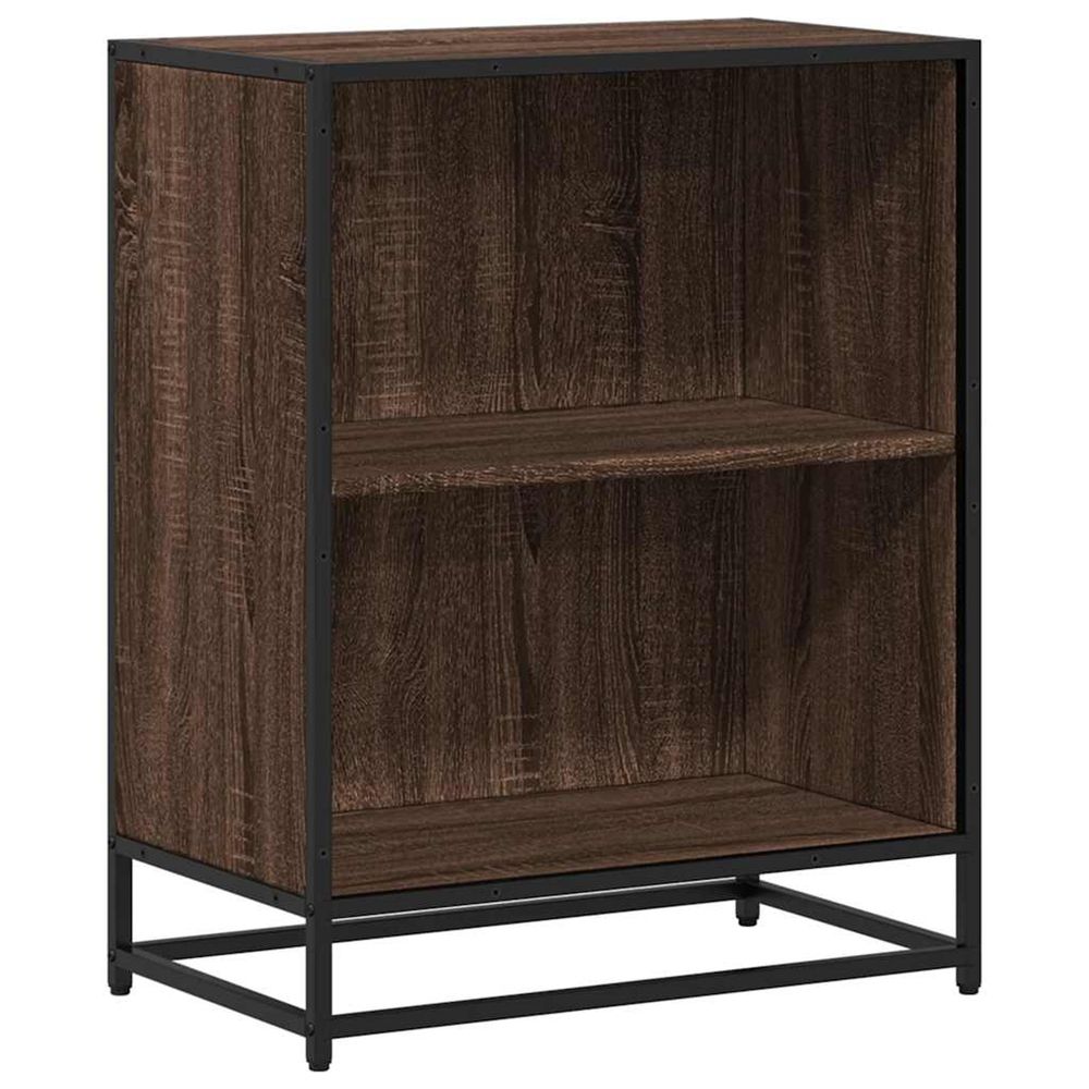 Bibliothèque chêne marron 60x35x76 cm bois d'ingénierie