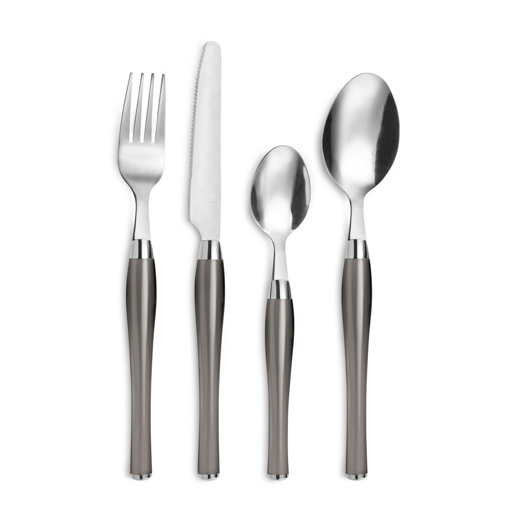 Purity - panier fil 24 pièces gris