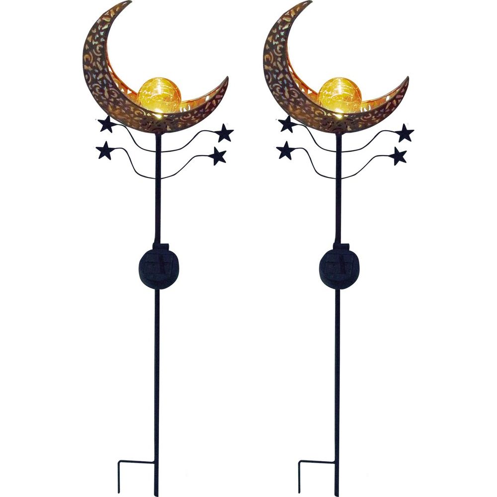 Solar moon mandala orange lot de 2