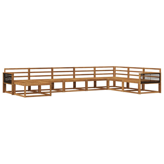 Ensemble de canapés d'extérieur 8 pcs naturel