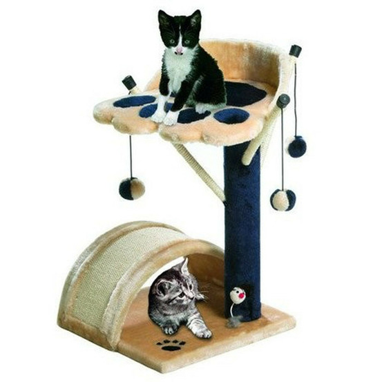 Arbre a chat viva 3, taille 36 x 36 cm hauteur 54 cm, couleur beige.