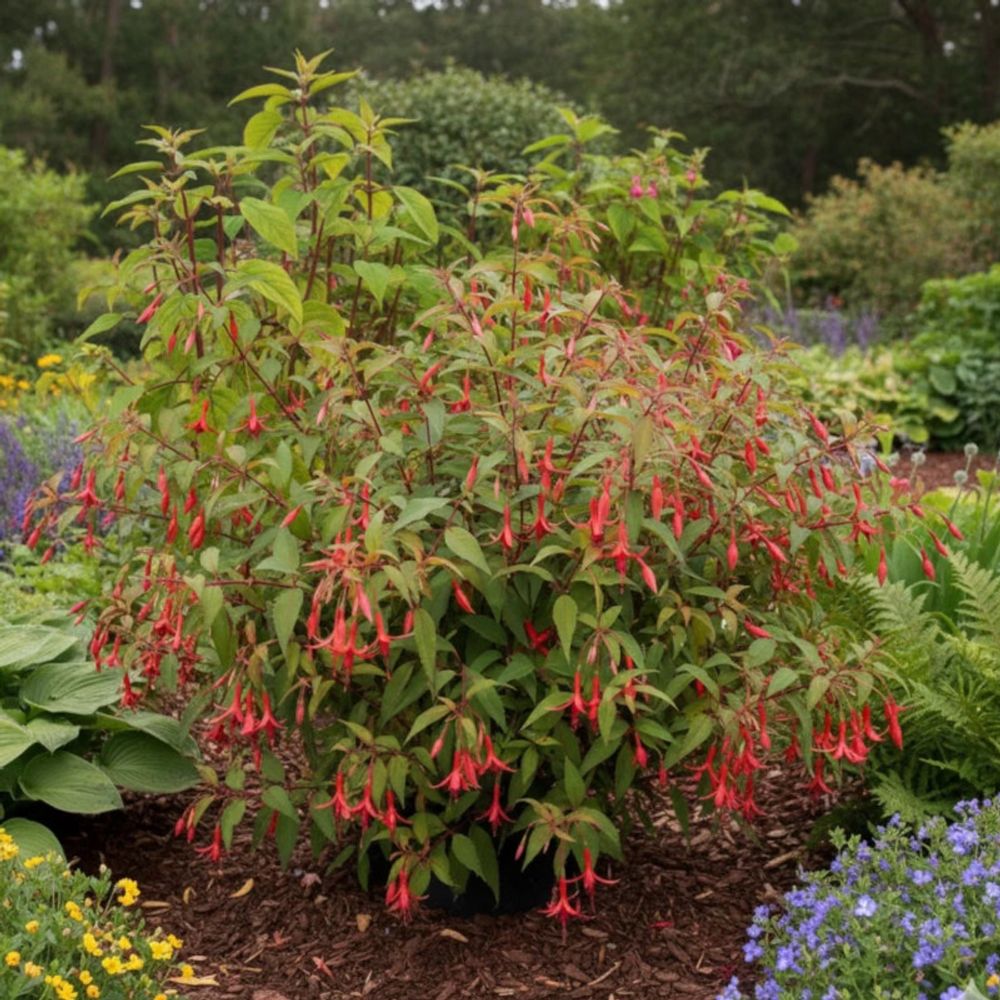 Fuchsia arbustif source du loiret lot de 9 godets