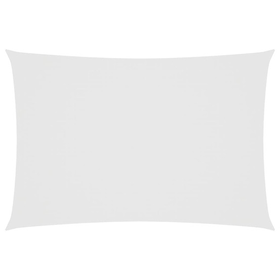 Voile de parasol tissu oxford rectangulaire 2,5x4,5 m blanc