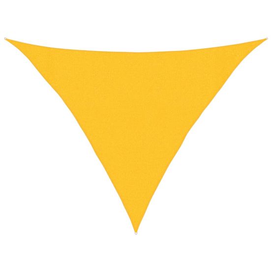 Voile d'ombrage 160 g/m² jaune 3x3x4,2 m pehd