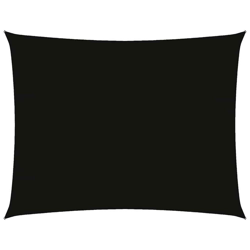 Voile de parasol tissu oxford rectangulaire 3,5x4,5 m noir