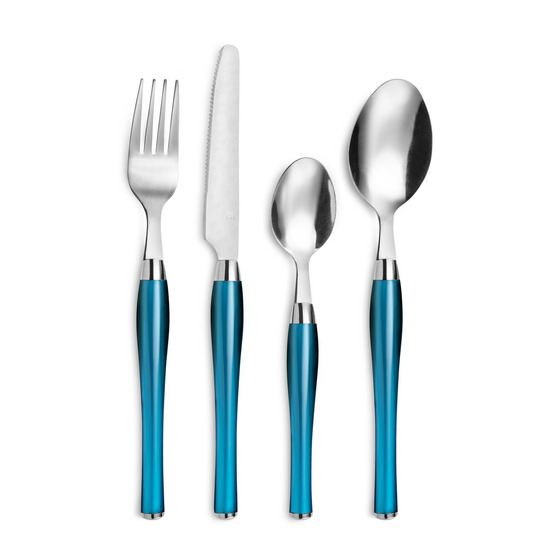 Purity - panier fil 24 pièces bleu