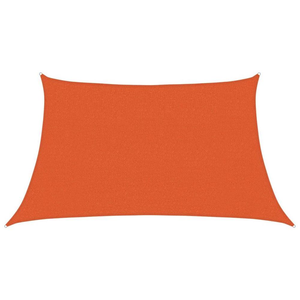 Voile d'ombrage 160 g/m² trapèze orange 3/4x2 m pehd