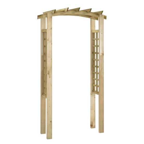 Arche en treillis 110x60x210 cm bois de pin massif imprégné