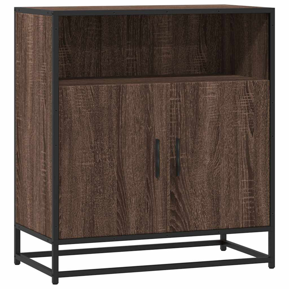 Buffet chêne marron 68x35x76 cm bois d'ingénierie