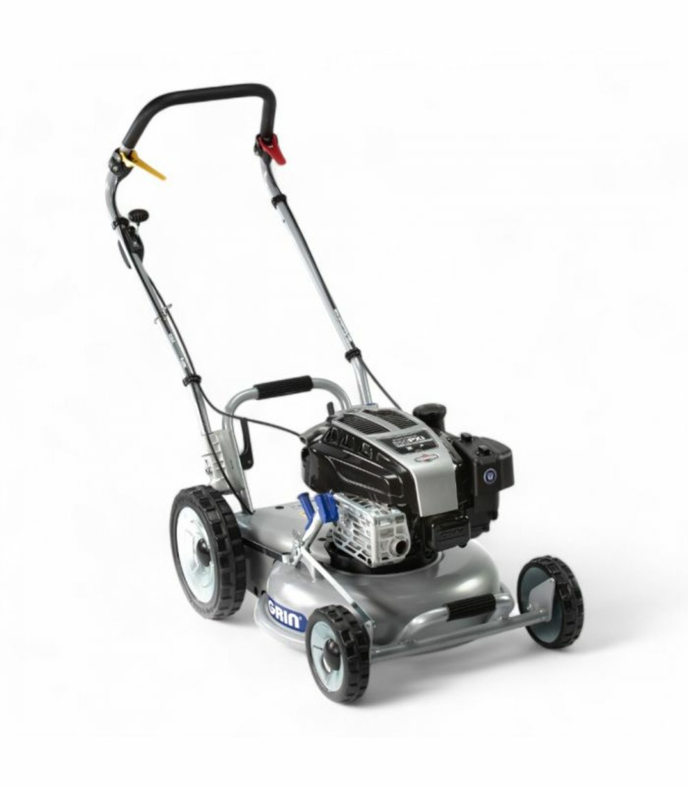 Tondeuse à gazon professionnelle tractée moteur briggs stratton 190 cm³, mulching 46 cm - grin pm46a