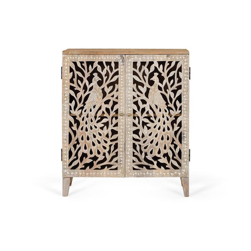 Buffet bois naturel - décoration d'autrefois