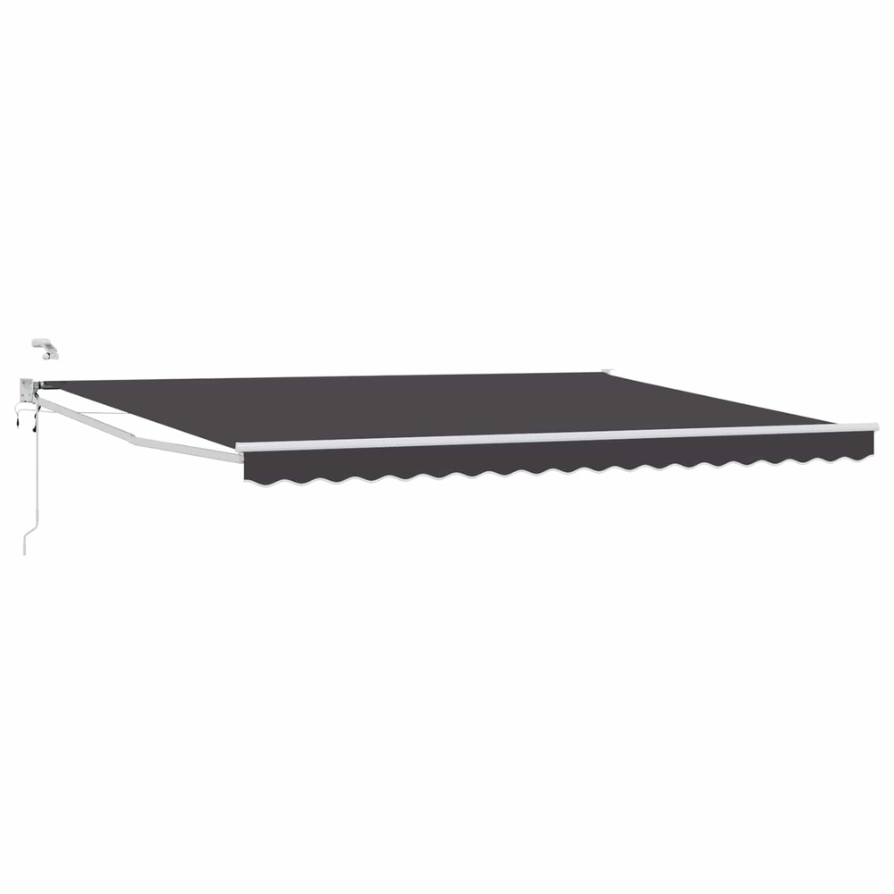 Auvent rétractable électrique anthracite 4 x 2 m