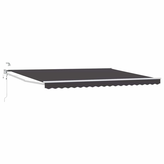 Auvent rétractable électrique anthracite 4 x 2 m