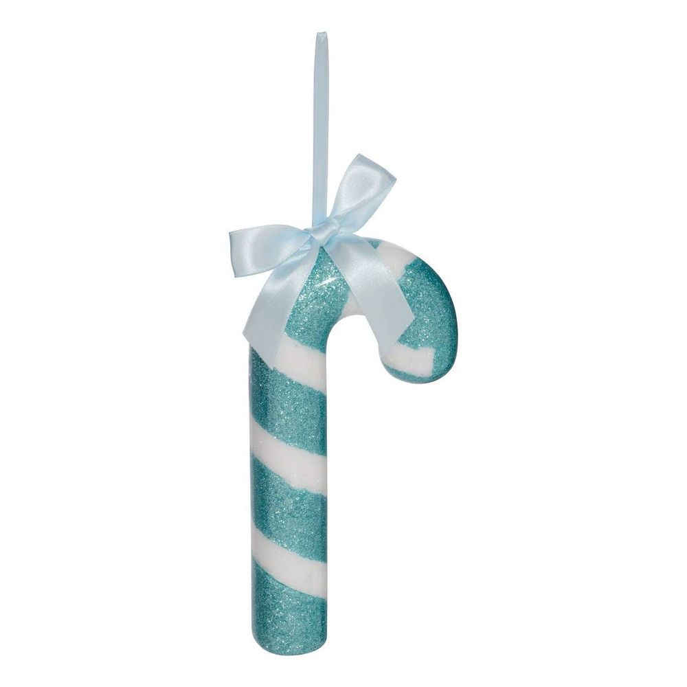 Suspension de sapin sucre d'orge en papier bicolore 19 cm