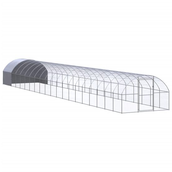 Poulailler d'extérieur 3x20x2 m acier galvanisé